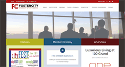 Desktop Screenshot of fostercitychamber.com