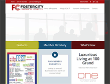 Tablet Screenshot of fostercitychamber.com